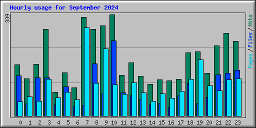 Hourly usage for September 2024