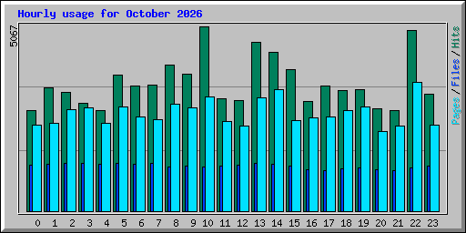 Hourly usage for October 2026