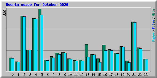 Hourly usage for October 2026